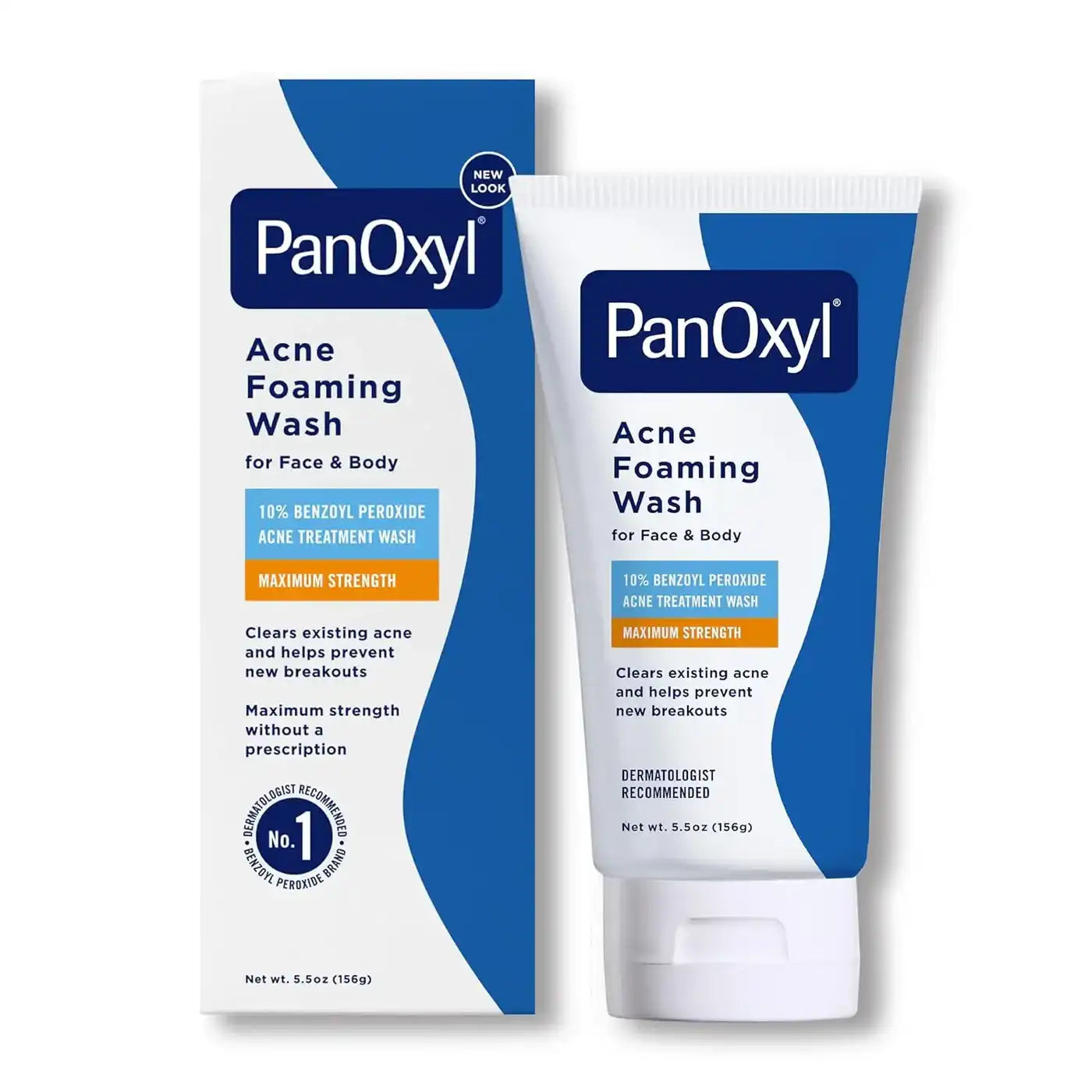 PanOxyl Acne Foaming Wash 10% Benzoyl Peroxide – Nettoyage Anti-Acné Intensif 156 g