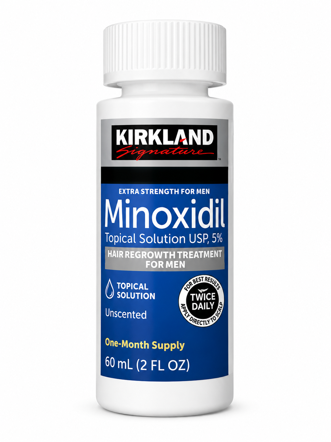 Kirkland Signature Minoxidil 5% – Traitement pour la Repousse des Cheveux