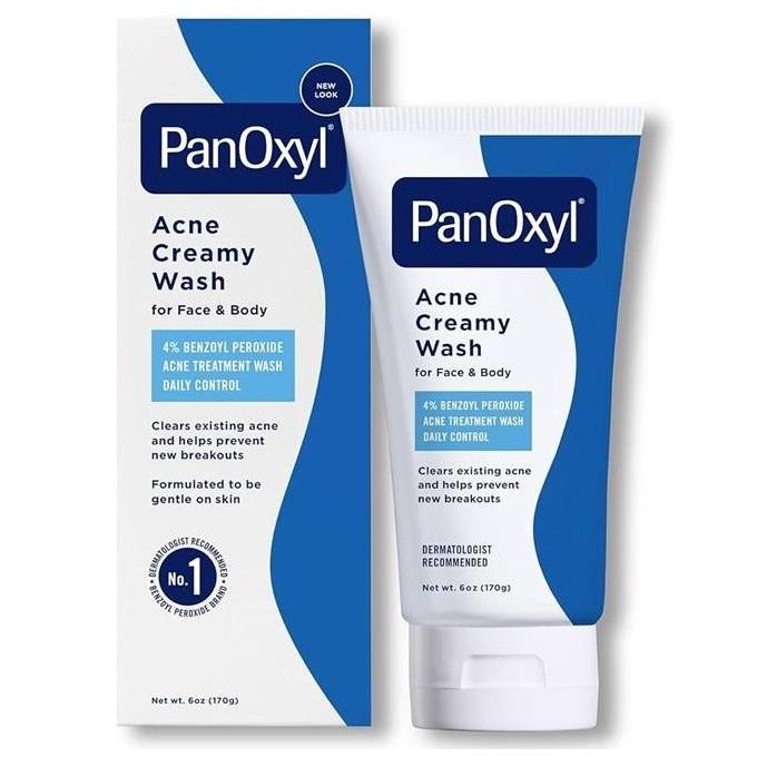 PanOxyl Acne Creamy Wash 4% Benzoyl Peroxide – Nettoyant Doux Anti-Acné 170 g