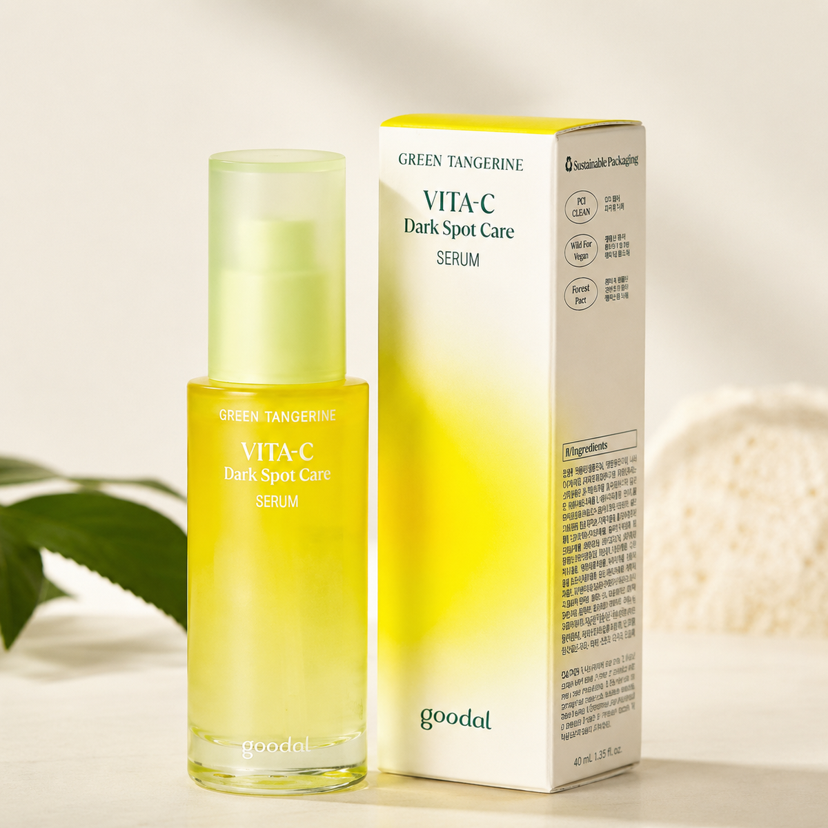 Goodal Green Tangerine Vita-C Dark Spot Care Serum – Sérum Éclat Anti-Taches 40ml