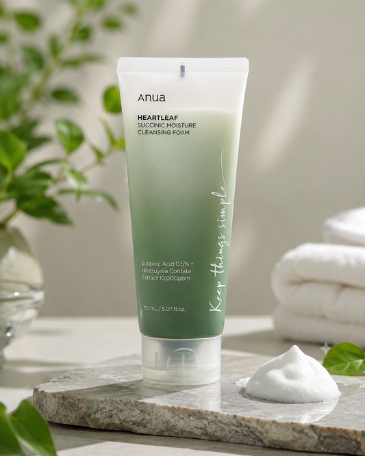 Anua Heartleaf Succinic Moisture Cleansing Foam – 150ml