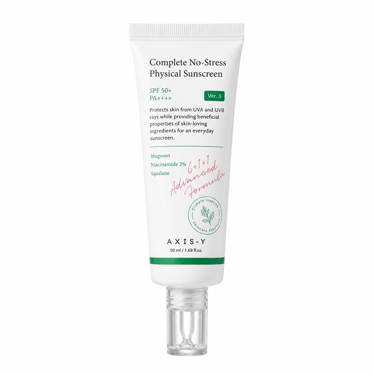 AXIS-Y Complete No-Stress Physical Sunscreen SPF50+ PA++++ 50ml